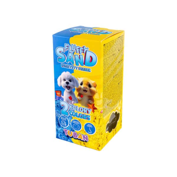 PIASEK FLUFFY ZESTAW NIEBIESKI&ŻÓŁTY 2X70G – zdjęcie 1