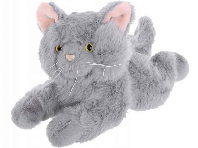 Duży szary kot 45 cm maskotka prztulanka – zdjęcie 1