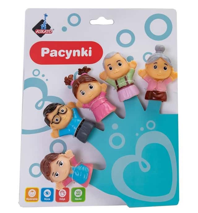 Kolorowe Pacynki na Palce - Rodzinka Askato
