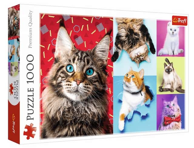 Puzzle 1000 el. Wesołe Koty Trefl – zdjęcie 1
