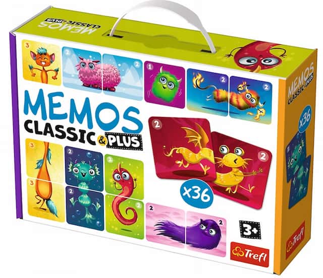 Gra Memos Classic&Plus Urocze Potworki  – zdjęcie 1