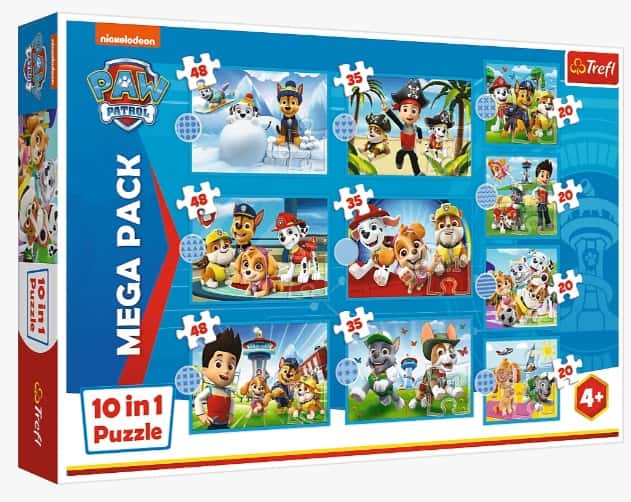 Puzzle Psi Patrol 10w1 Niezawodna druzyna Psiego Patrolu – zdjęcie 1