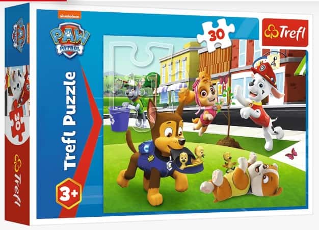 Puzzle Psi Patrol 30 el. Pieski w akcji Trefl – zdjęcie 1