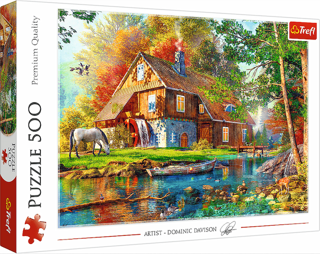 Puzzle 500 el. Chatka nad rzeką Trefl – zdjęcie 1