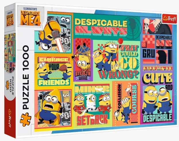 Puzzle 1000 el. Despicable Me 4 Bru i Minionki Trefl – zdjęcie 1