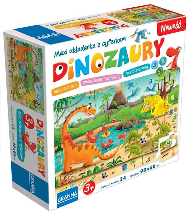 Gra Maxi puzzle Układanka Dinozaury Granna – zdjęcie 1