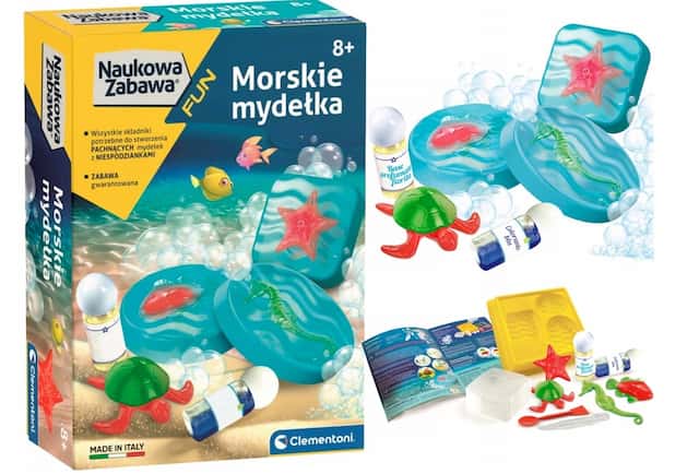 Naukowa Zabawa Morskie Mydełka Mydło Clementoni – zdjęcie 1