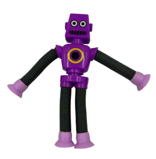 Figurka sprężynowa teleskopowa przyssawka Robot – zdjęcie 1