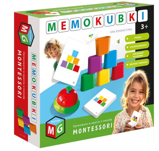 Montessori Memokubki zabawka edukacyjna Multigra – zdjęcie 1