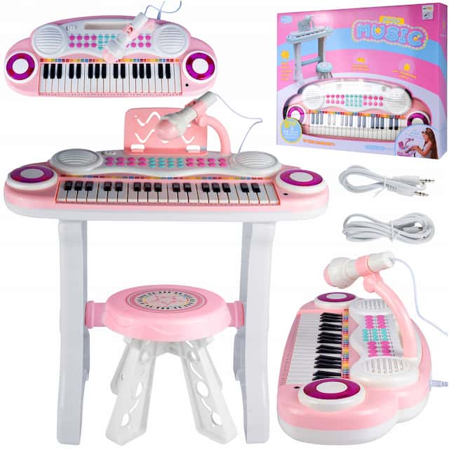 Organy 37 Klawiszy Pianinko Mp3 Keyboard USB Mikrofon  – zdjęcie 1