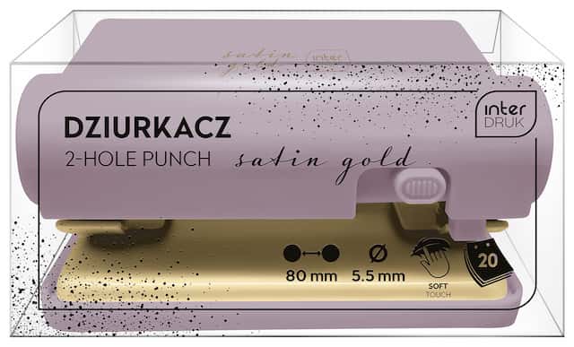 INT Dziurkacz SATIN GOLD – zdjęcie 1