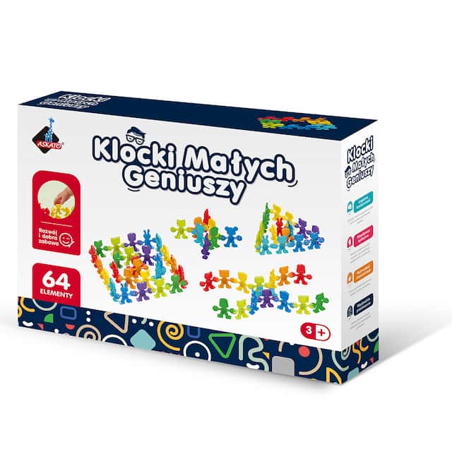 Klocki małych geniuszy Liczmany 64el – zdjęcie 1