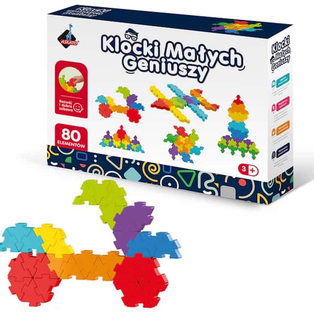 Klocki Małych Geniuszy Puzzle układanka  80el – zdjęcie 1