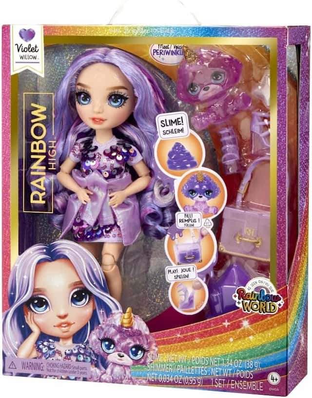 Lalka Kolekcjonerska Rainbow High Violet Willow z Akcesoriam – zdjęcie 1