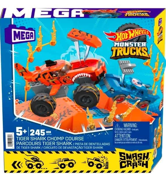 HOT WHEELS MEGA MONSTER TRUCK TIGER SHARK – zdjęcie 1
