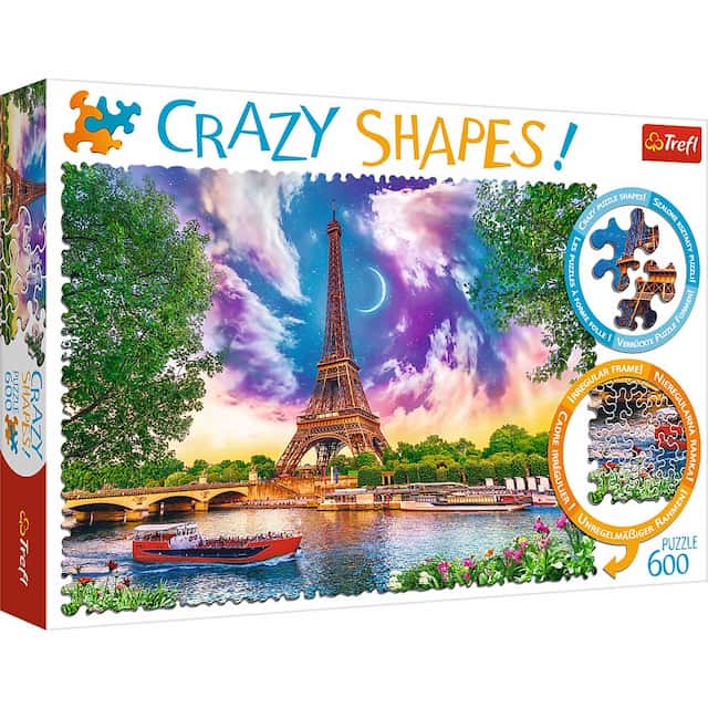 PUZZLE "600 CRAZY SHAPES" NIEBO NAD PARYŻEM – zdjęcie 1