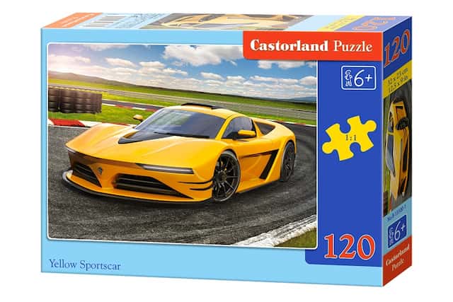 PUZZLE 120 el. Yellow Sportscar – zdjęcie 1