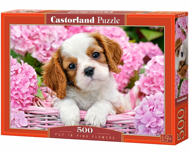 PUZZLE 500 el.Pink Flowers – zdjęcie 1