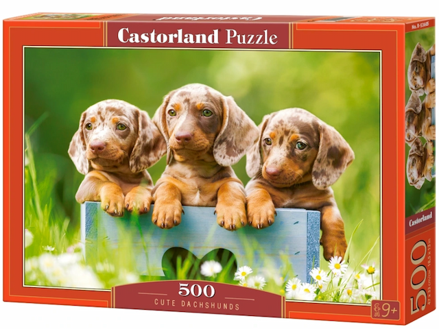 PUZZLE 500 el. Cute Dachshunds – zdjęcie 1