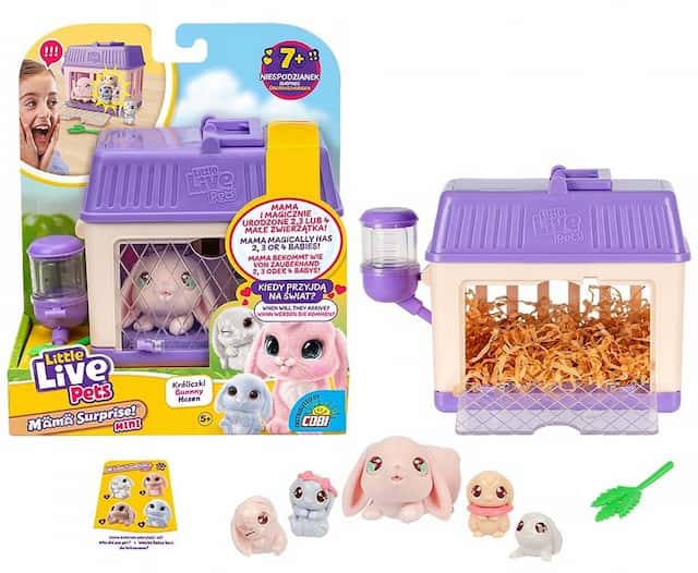 LITTLE LIVE PETS Mama Surprise Króliczek z dziećmi mini – zdjęcie 1