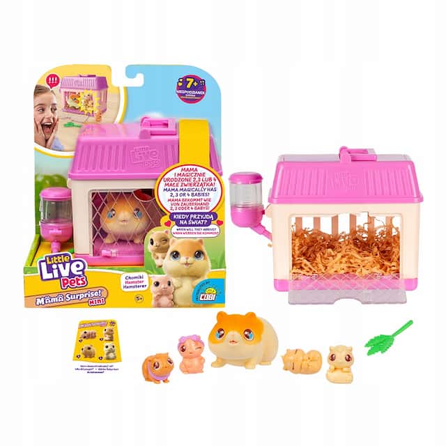 LITTLE LIVE PETS Mama Surprise Chomik z dziećmi mini – zdjęcie 1