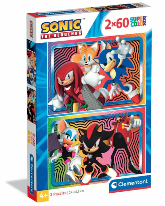 PUZZLE 2 x 60 EL SUPER KOLOR Sonic