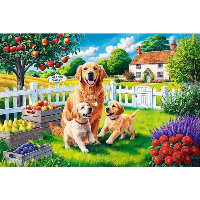 Puzzle EasyPiece 300 el. Pieski na wsi – zdjęcie 1