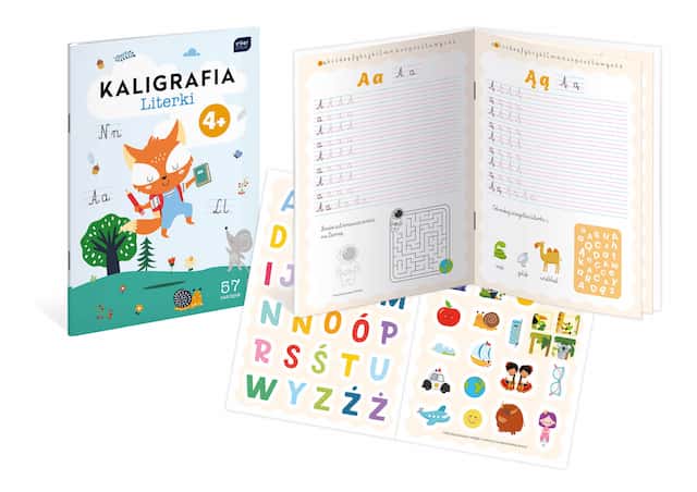 Kolorowanka z nakl.A4 16 Kaligrafia+Zadania