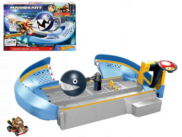 HotWheels Mariokart Starcie z Wrogiem Chain Chomp + Autko  – zdjęcie 1
