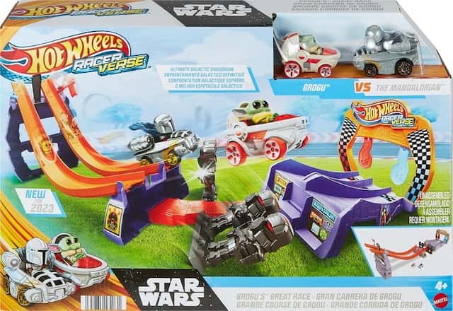 Hot Wheels Star Wars Wielki wyścig Grogu + 2  Autka Figirki – zdjęcie 1