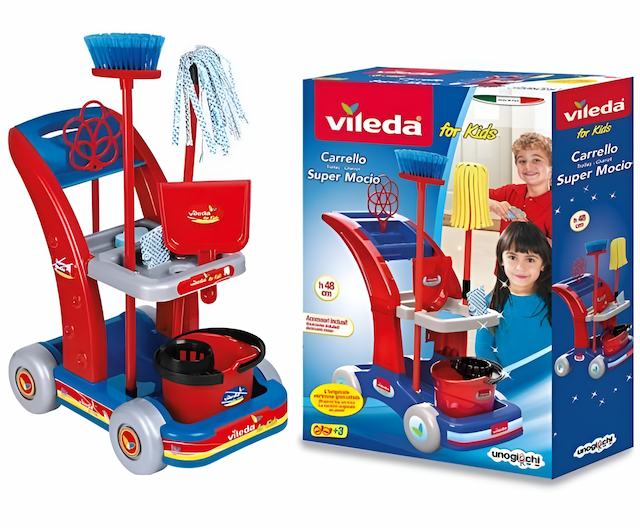 Vileda for kids zestaw do sprzątania wózek maxi – zdjęcie 1