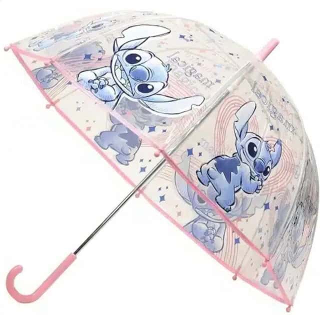 Parasolka Automatyczna Przeźroczysta Stitch 64 średnicy – zdjęcie 1