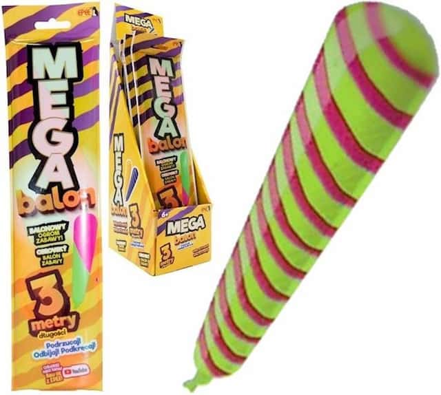 Mega Balon Łap Powietrze 3 m Różowo Zielony – zdjęcie 1
