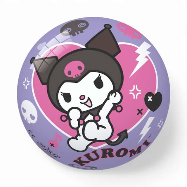 Piłka Kotek Kot Kuromi 23 cm Gumowa do Ogrodu