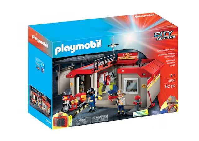 Klocki Zestaw Figurek Playmobil Przenośna remiza strażacka  – zdjęcie 1