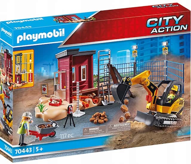 Klocki Zestaw Figurki Playmobil City Action 70443 Mała kopar – zdjęcie 1