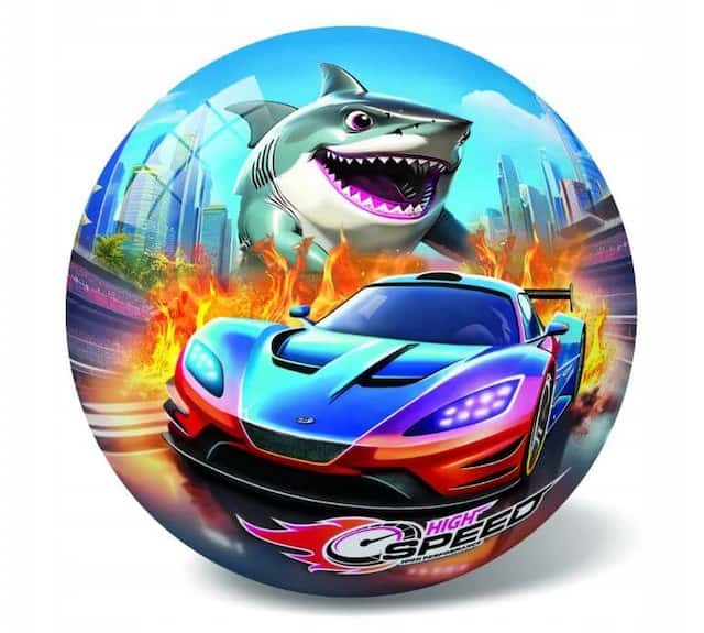 Piłka Gumowa Ogrodowa Monster Truck Speed 23 CM – zdjęcie 1