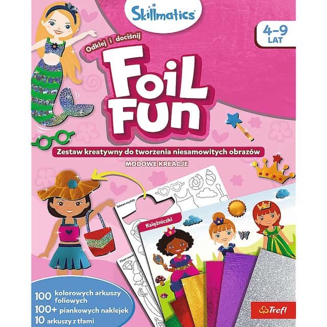 Zestaw kreatywny Skillmatics Foil Fun Modowe Kreacje – zdjęcie 1