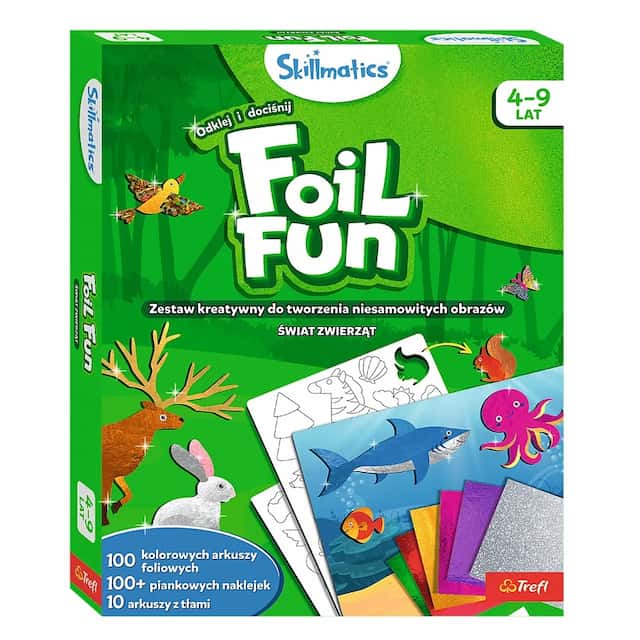 Zestaw kreatywny Skillmatics Foil Fun Świat Zwierząt – zdjęcie 1