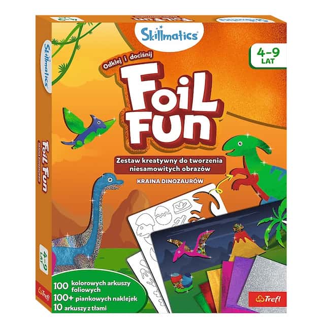 Zestaw kreatywny Skillmatics Foil Fun Kraina Dinozaurów – zdjęcie 1