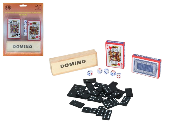 Gra planszowa Tradycyjna Rodzinna Domino Kości Zestaw