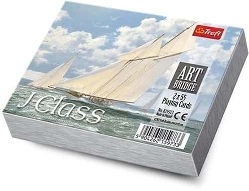 Tradycyjne Karty Do Gry Art Bridge J-Class Londyn 2 x 55 – zdjęcie 1