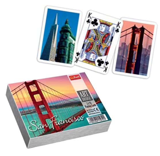 Tradycyjne Karty Do Gry Art Bridge San Francisco 2 x 55