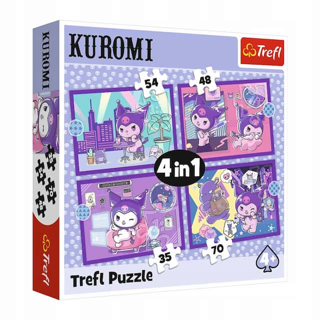 Puzzle 4w1 Kuromi, Dzień Kuromi – zdjęcie 1