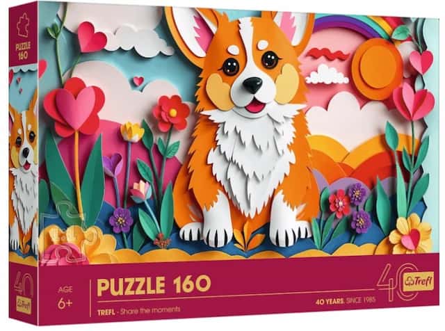 Puzzle 160 el. 3D Piesek Pies 40-lecie Trefl  – zdjęcie 1
