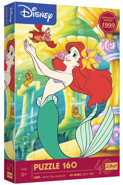 Puzzle 160 el. Disney Mała Syrenka 40-lecie Trefl  – zdjęcie 1