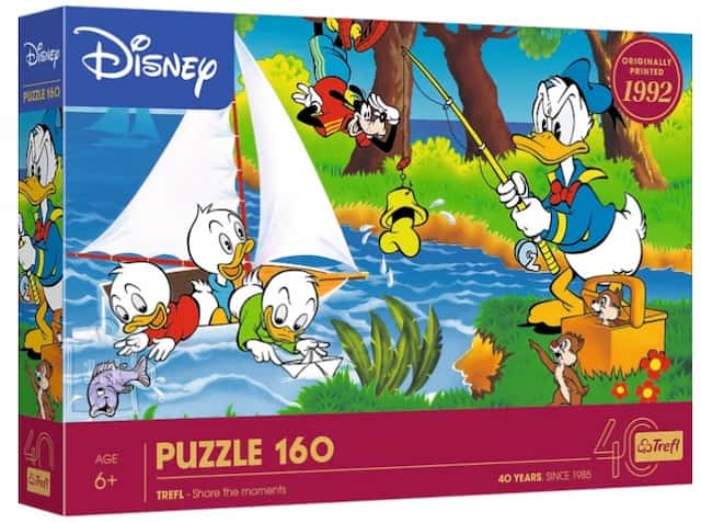 Puzzle 160 el. Disney Przygoda Nad Jeziorem 40-lecie Trefl – zdjęcie 1
