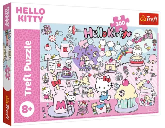Puzzle 300 el. Hello Kitty Poznaje Świat Trefl – zdjęcie 1