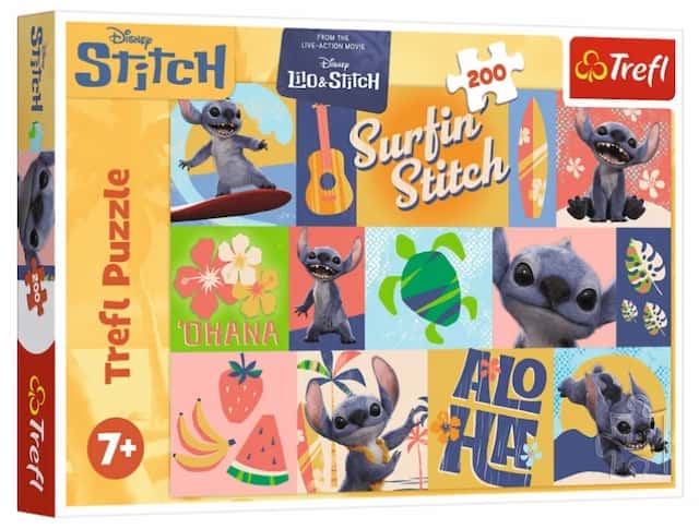 Puzzle 200 el. Lilo & Stitch Hawajskie przygody Trefl – zdjęcie 1
