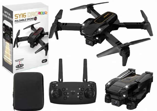 Zdalnie Sterowany Dron Z Kamerą 4K SY16 Czarny Pokrowiec – zdjęcie 1